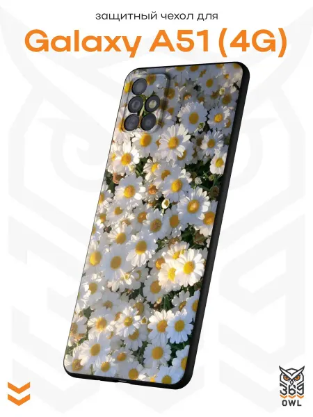 OWL369 Чехол на Samsung A51 4G с принтом Ромашки