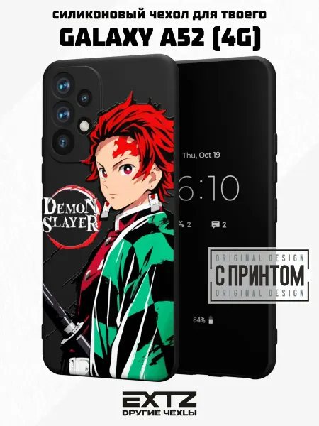 EXTZ Чехол на Samsung A52 4G с принтом Demon Slayer