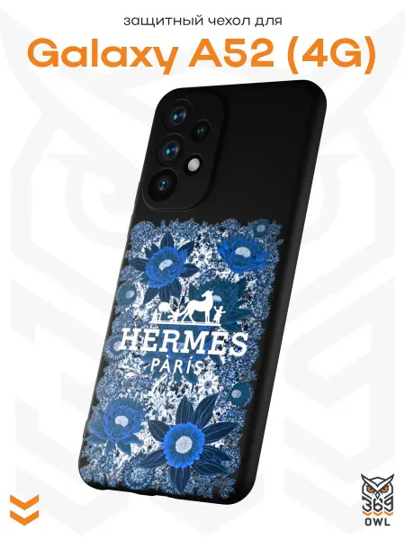OWL369 Чехол на Samsung A52 4G с принтом в стиле Hermes