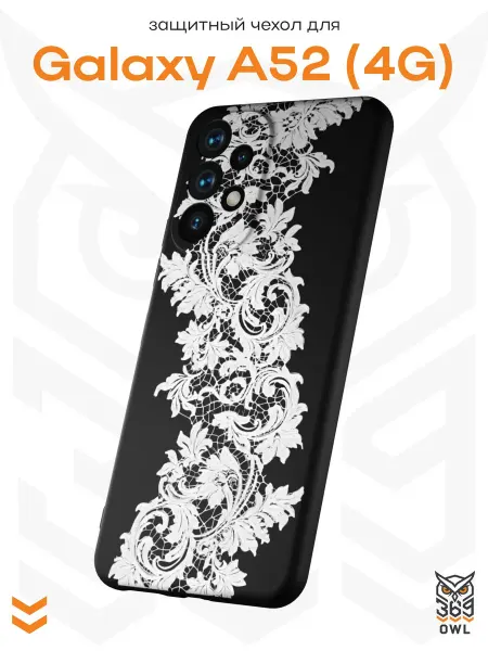OWL369 Чехол на Samsung A52 4G с принтом Кружево pinterest