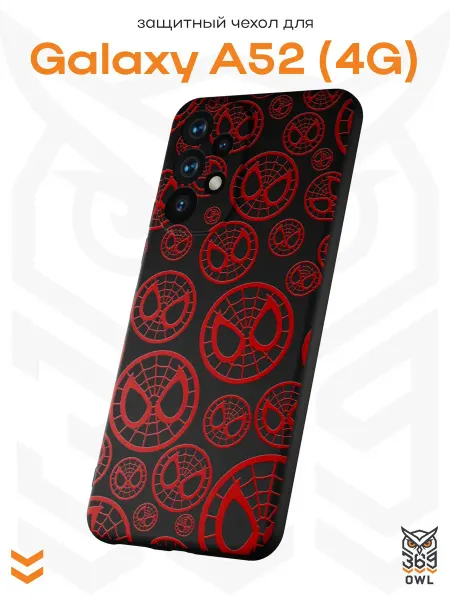 OWL369 Чехол на Samsung A52 4G с принтом Человек-паук