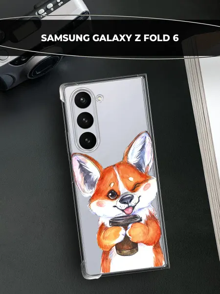 Samsung Чехол на Galaxy Z Fold 6 с собакой