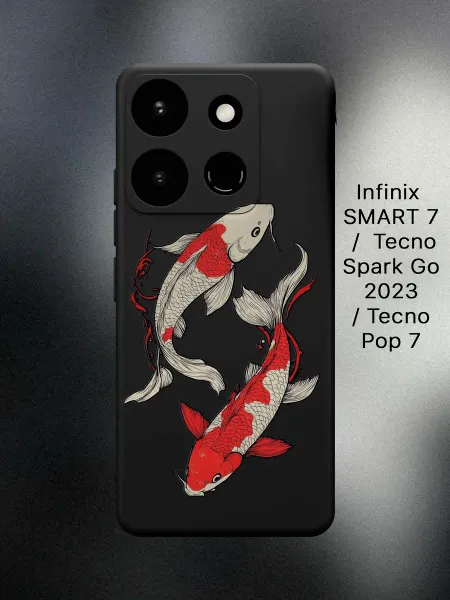 ABX-case Чехол на Infinix SMART 7 с рыбами