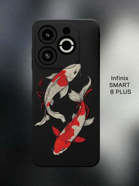 ABX-case Чехол на Infinix SMART 8 PLUS с рыбами