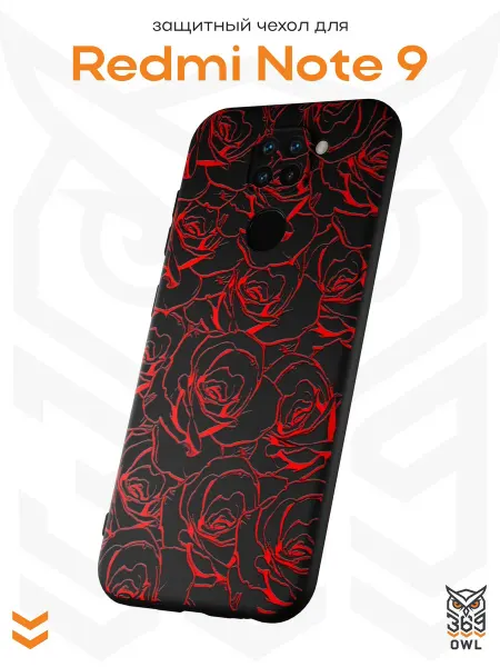 OWL369 Чехол на Xiaomi Redmi Note 9 с принтом Фреска