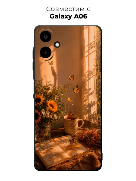 Vip Case Чехол на Samsung Galaxy A06 Солнечные зайчики и подсолнухи