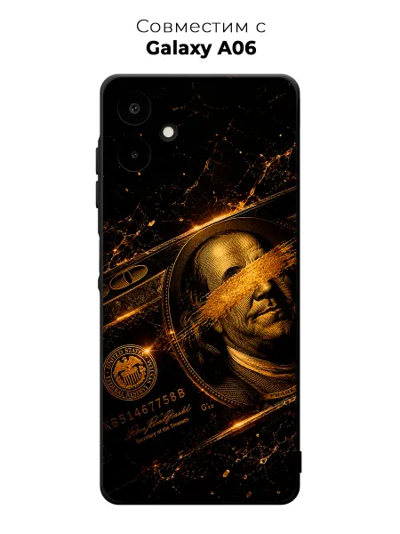 Vip Case Чехол на Samsung Galaxy A06 Золотой Франклин