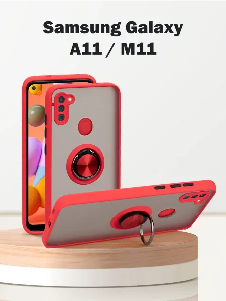 Чехол для Samsung Galaxy A11 M11 с кольцом