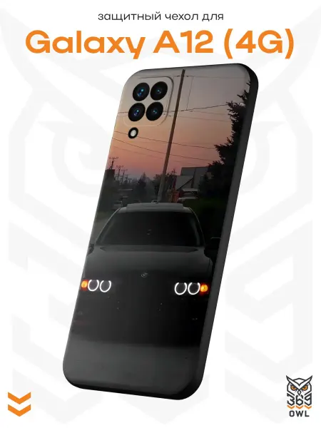 OWL369 Чехол на Samsung A12 с принтом BMW