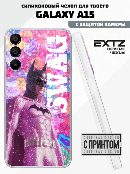 EXTZ Чехол на Samsung A15 с принтом Y2K Бетмен