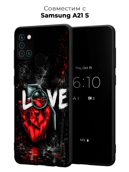 Vip Case Чехол на Samsung Galaxy A21S Сердце на взводе