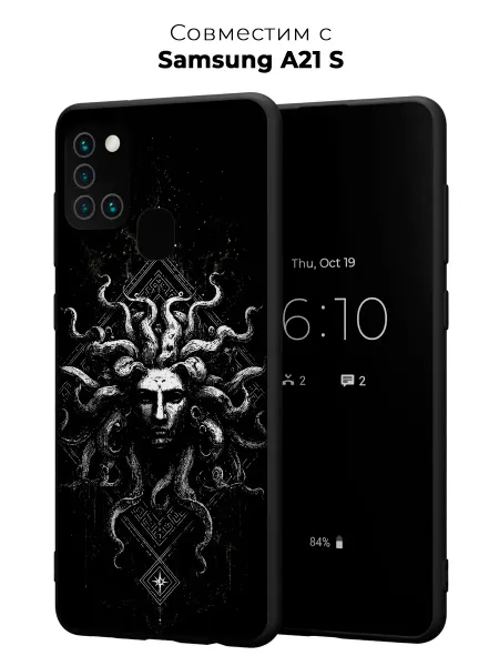 Vip Case Чехол на Samsung Galaxy A21S Медуза Горгона