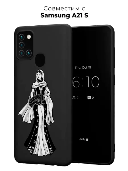 Vip Case Чехол на Samsung Galaxy A21S Женщина Кавказ