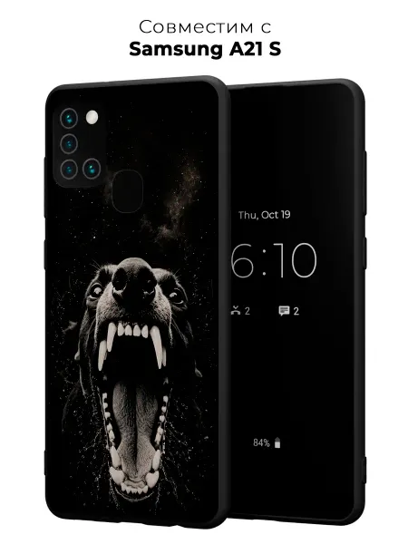 Vip Case Чехол на Samsung Galaxy A21S Оскал зверя