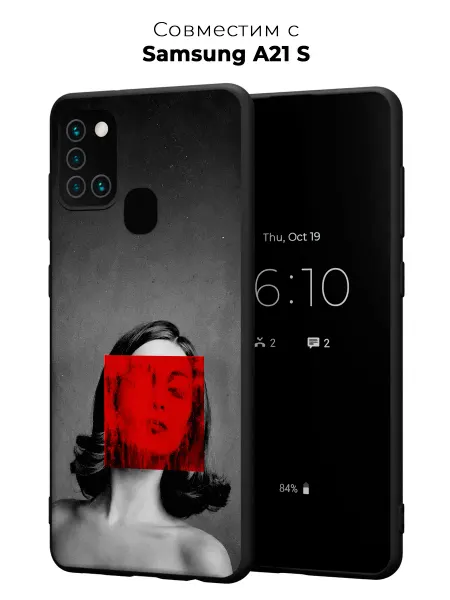 Vip Case Чехол на Samsung Galaxy A21S Красная маска