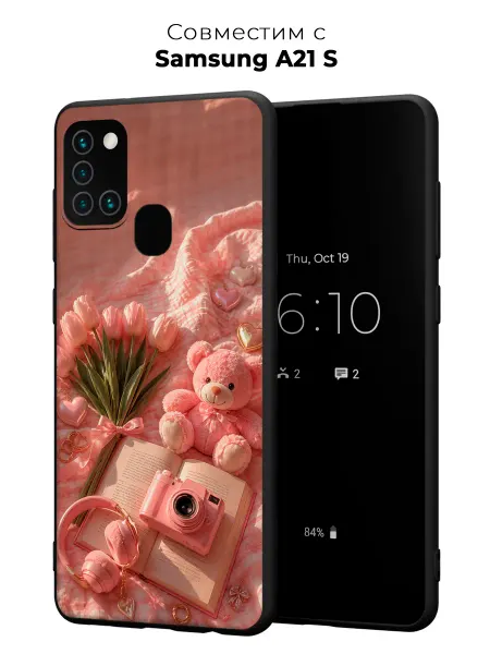 Vip Case Чехол на Samsung Galaxy A21S Розовое настроение