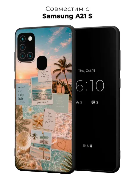 Vip Case Чехол на Samsung Galaxy A21S Эстетика пляжного отдыха