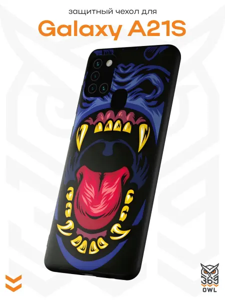 OWL369 Чехол на Samsung A21S с принтом Горилла