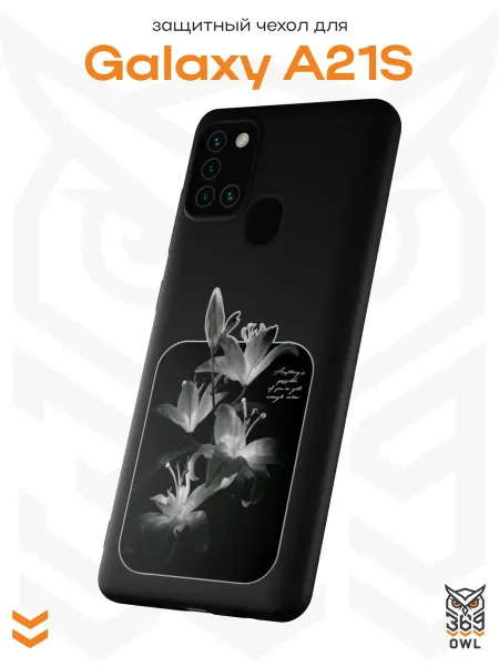 OWL369 Чехол на Samsung A21S с принтом Лилии