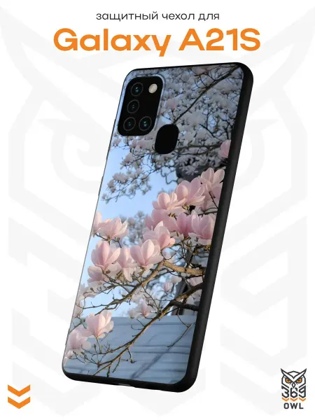 OWL369 Чехол на Samsung A21S с принтом Магнолия