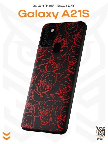 OWL369 Чехол на Samsung A21S с принтом Розы