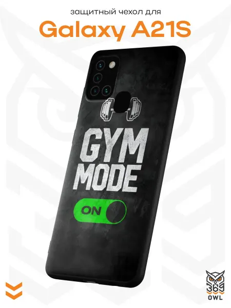 OWL369 Чехол на Samsung A21S с принтом Фитнес