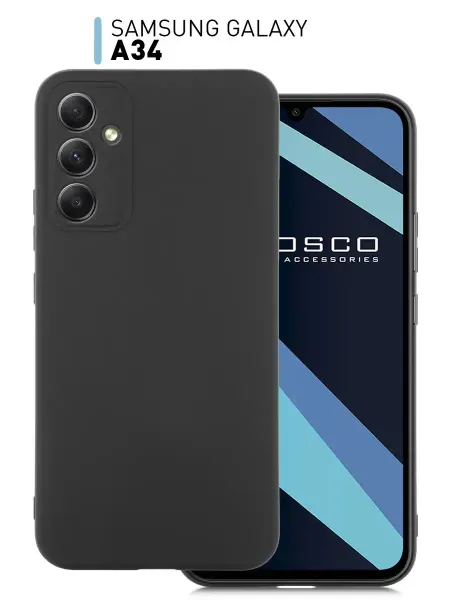 Rosco Тонкий чехол на Samsung A34 черный