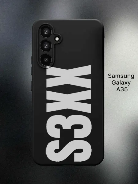 ABX-case Чехол на Galaxy A35 с надписью