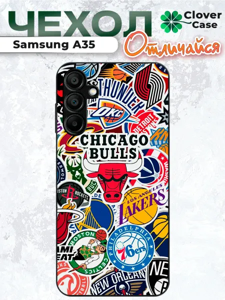 CloverCase Чехол на Samsung A35 Chicago Bulls
