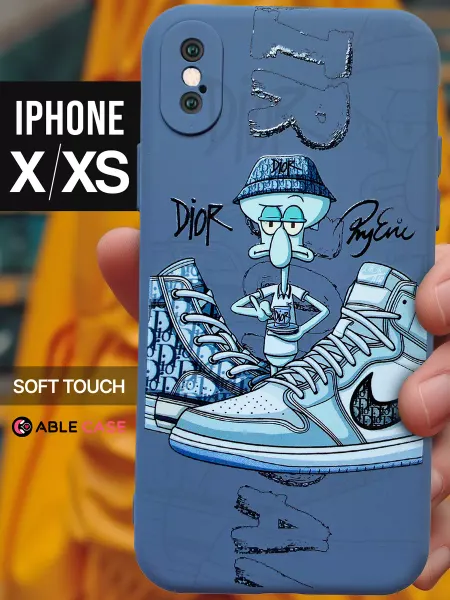 Able Case Чехол на iPhone X XS с рисунком силиконовый