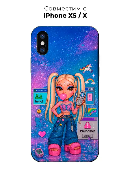 Vip Case Чехол на Apple iPhone X Xs Y2K Девочка