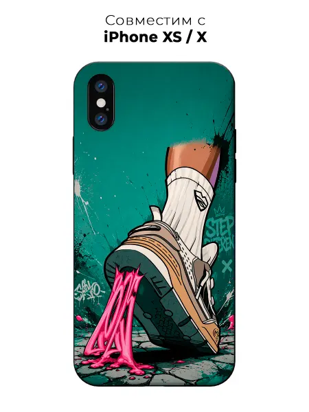 Vip Case Чехол на Apple iPhone X Xs Y2K Жвачка Арт