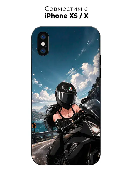 Vip Case Чехол на Apple iPhone X Xs Y2K Мотоцикл
