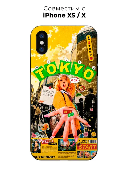 Vip Case Чехол на Apple iPhone X Xs Y2K Токио