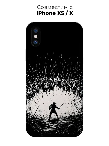 Vip Case Чехол на Apple iPhone X Xs Кавказский воин