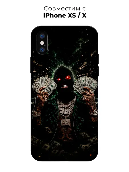 Vip Case Чехол на Apple iPhone X Xs Денежный дождь