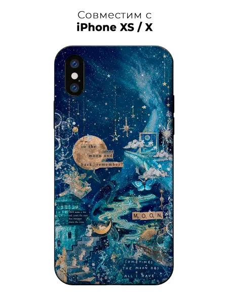Vip Case Чехол на Apple iPhone X Xs Магия луны и звезд