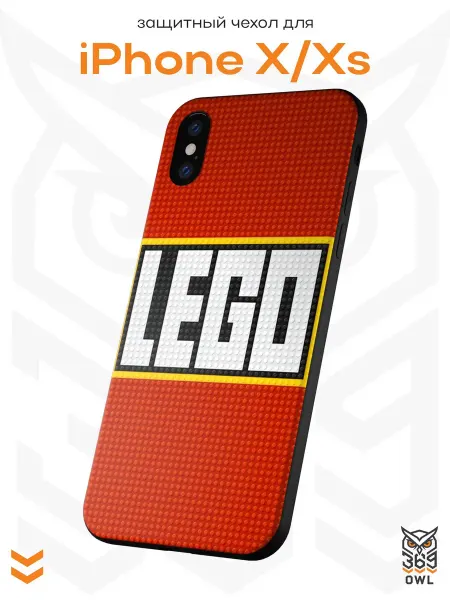 OWL369 Чехол на Apple iPhone X и XS с принтом LEGO