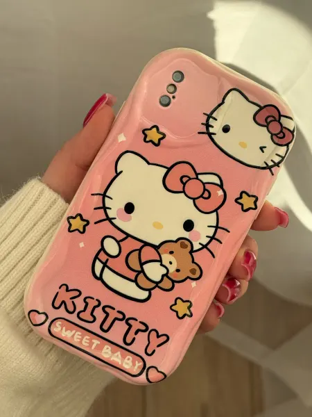CaseLove Чехол на iPhone X и XS с принтом Хеллоу Китти