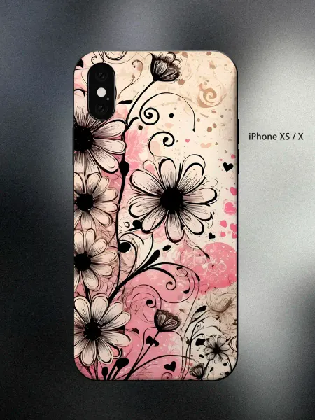 ABX-case Чехол на iPhone XS с цветочками