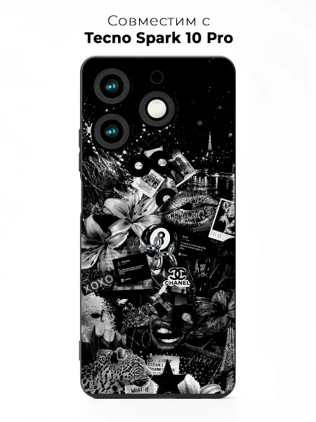 Vip Case Чехол на Tecno Spark 10 Pro Y2K Chanel