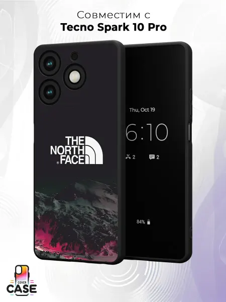 Cover Case Чехол на Tecno Spark 10 Proс принтом The North Face