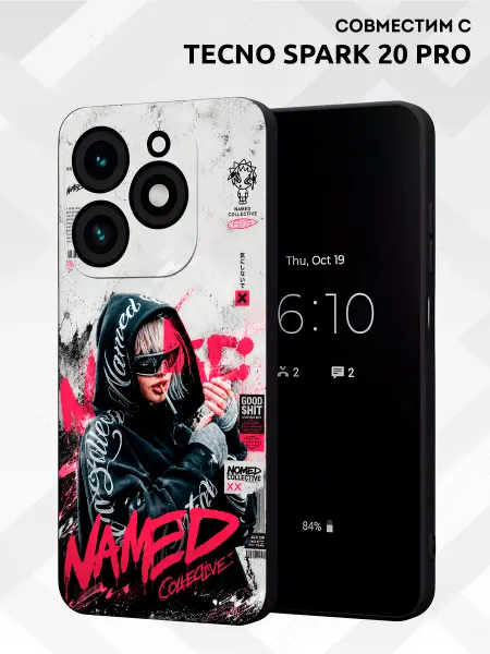 Vip Case Чехол на Tecno Spark 20 Pro Y2K Opium