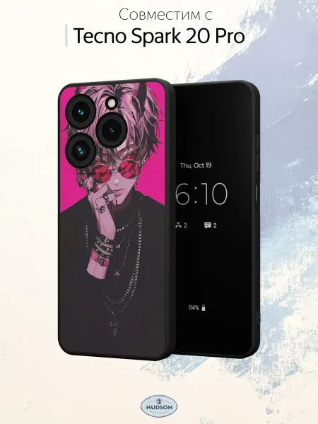 Hudson Store Чехол на Tecno Spark 20 Pro с принтом Аниме