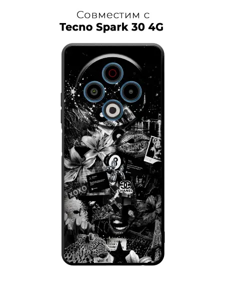 Vip Case Чехол на Tecno Spark 30 4G Y2K Chanel