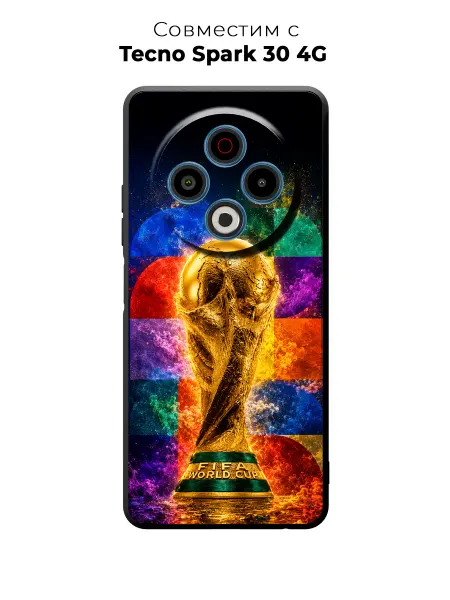 Vip Case Чехол на Tecno Spark 30 4G Кубок мира FIFA