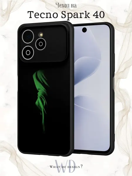 What of Design? Чехол на Tecno Spark 40 с принтом готика