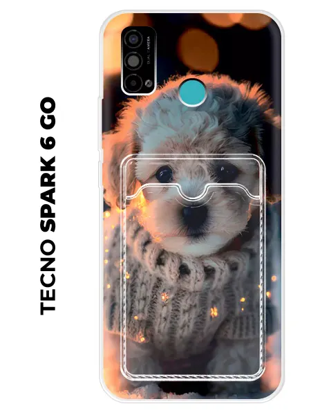 NOOTO Чехол с карманом на TECNO SPARK 6 GO