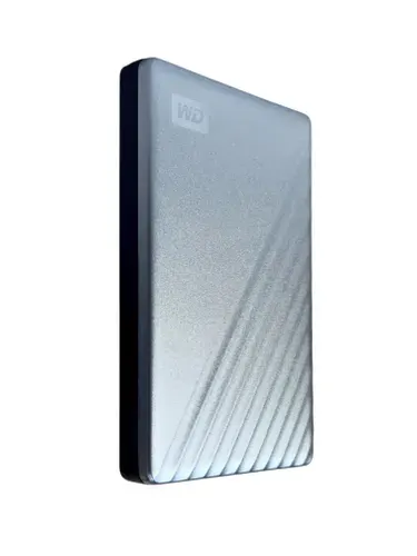 Western Digital 1 ТБ Внешний жесткий диск WD My Passport Потративный накопитель HDD 2,5" USB 3.0 (72133), Металл, Пластик, серебристый
