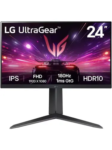 LG 23.80" Монитор 24GS65F-B (24GS65F-B.ARUZ), IPS, 1920x1080, 180.00 Гц, черный
